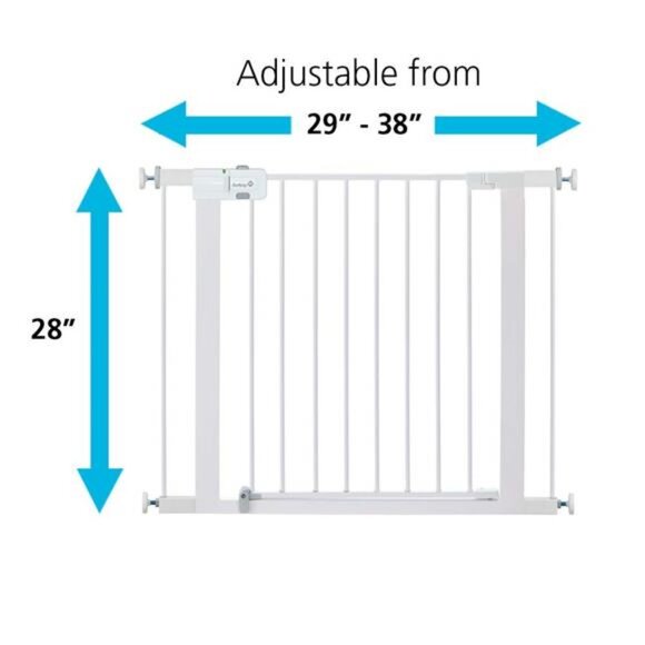 Easy Install 28" High Walk Thru Gate, Fits Between 29" and 38" - Picture 3 of 14